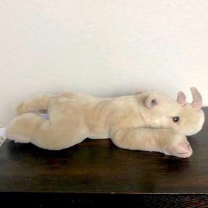 rhinoceros plush toy from FAO Schwarz In condition 2020 edition 15 inches